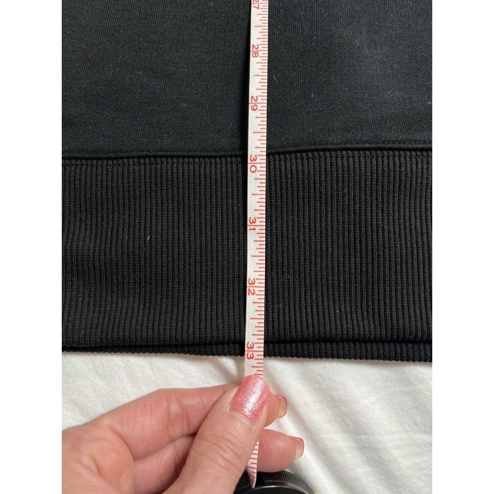 Athleta Crosstown Track Dress Womens XS Black Stripe Half Zip Midi Activewear - Picture 9 of 11